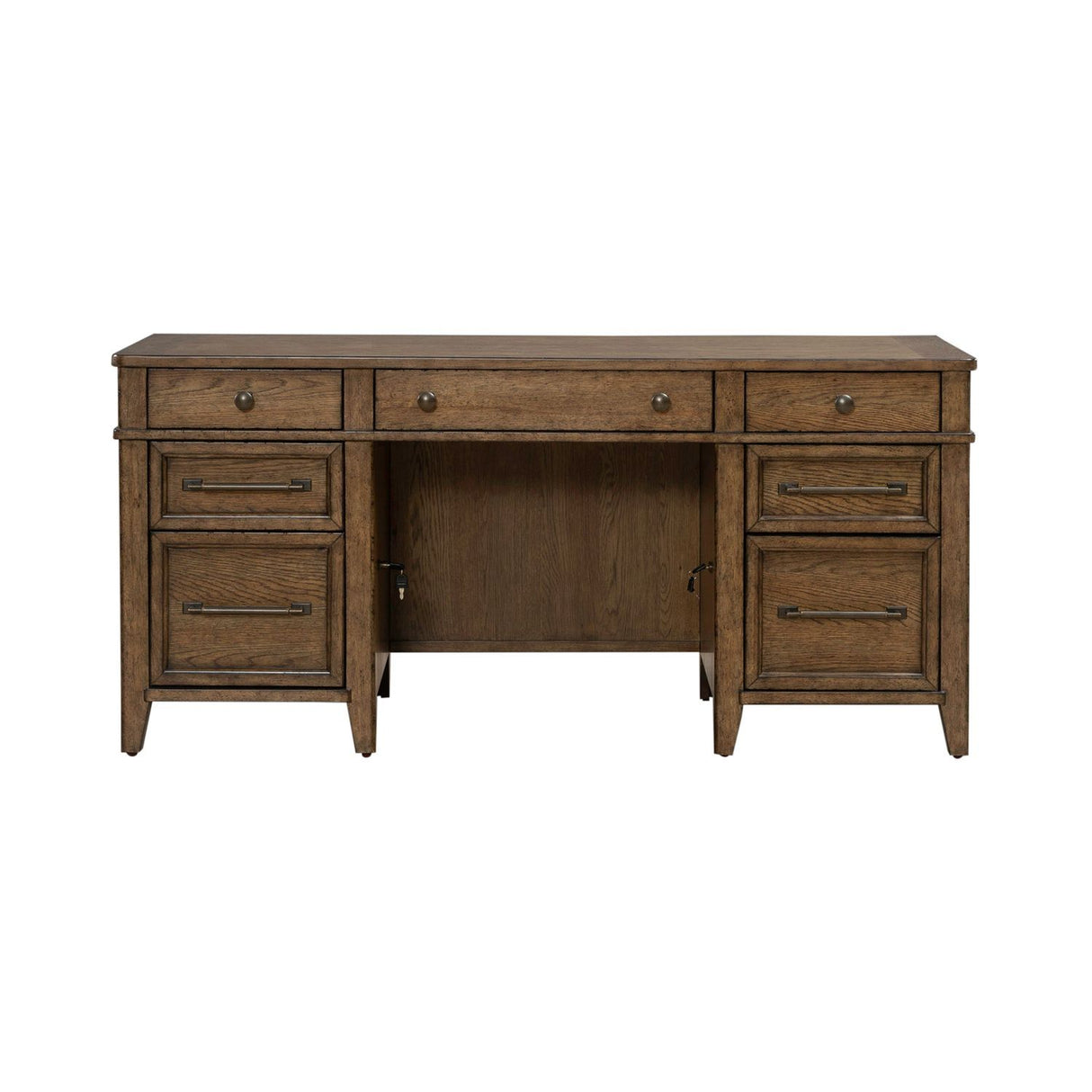 Carolina Park - Jr Executive Credenza - Brown