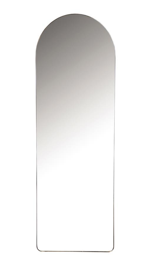 Stabler Metal Framed Floor Mirror – Black Full-Length Arched Design for Bedroom, Entryway, or Dressing Area with Sleek Modern Iron Frame