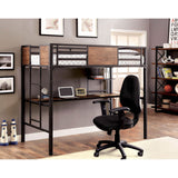 Clapton - Twin Bed With Workstation - Black