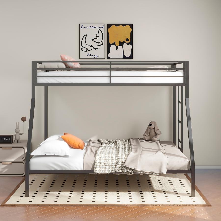 Alevera - Metal Bunk Bed With Ladder