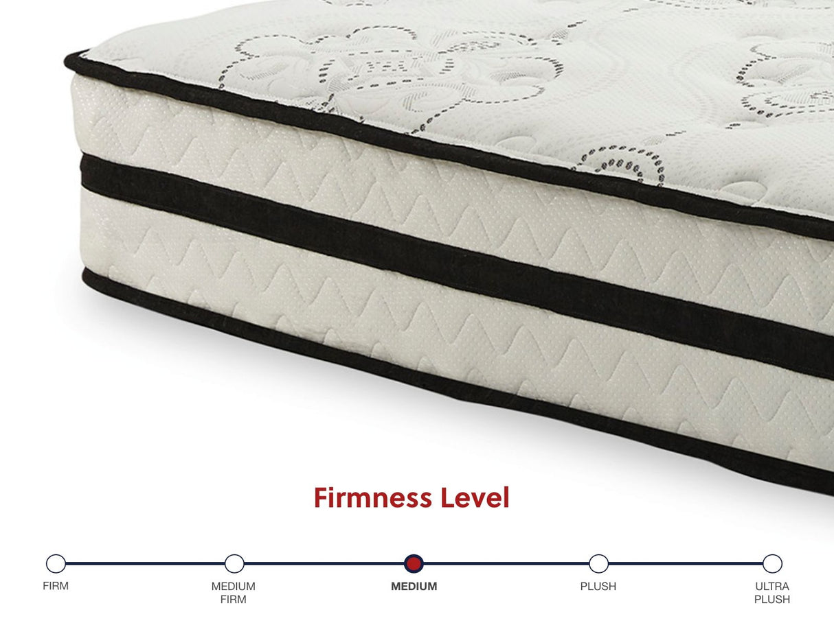 Chime 10 Inch Hybrid - 2 Pc. - Queen Mattress And Pillow - White