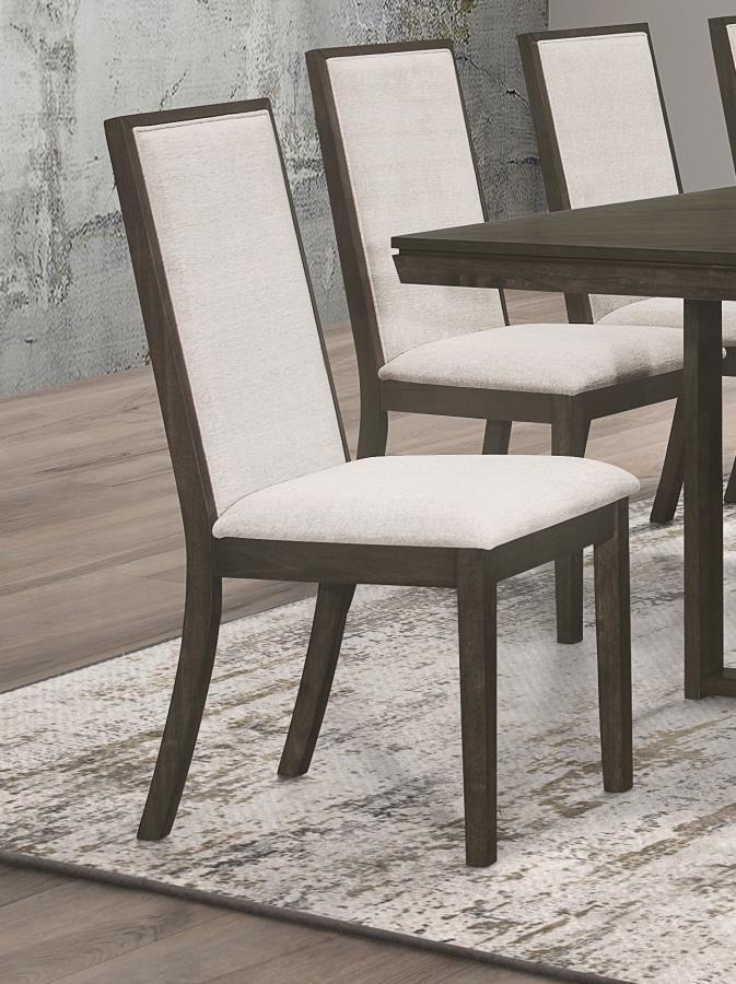 Kelly Upholstered Dining Side Chairs – Dark Gray Set of 2, Transitional Design with Plush Cushioning & Elegant Support for Stylish Dining Spaces