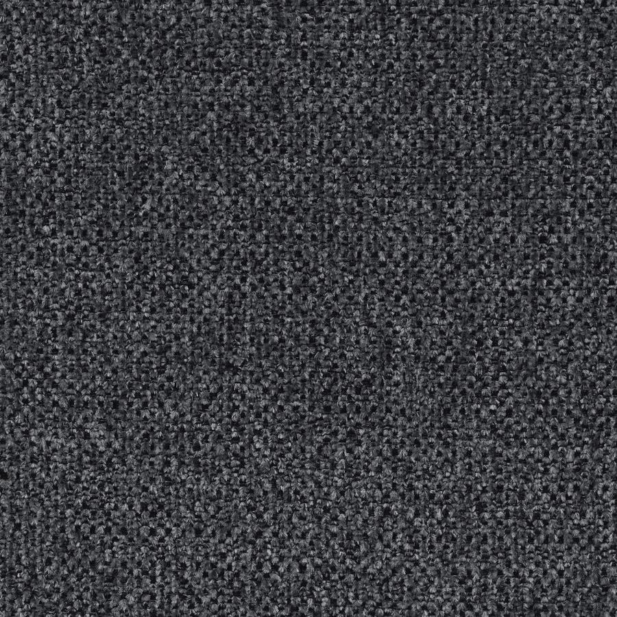 Mccord Rectangular Upholstered Ottoman – Dark Gray Transitional Accent Stool with Plush Cushion, Self-Welt Detailing, and Tapered Legs
