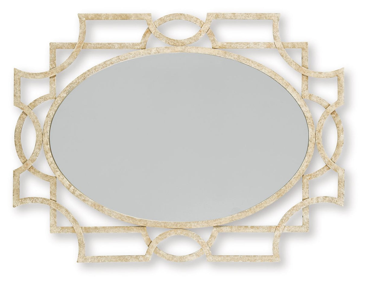 Fulkmore - Accent Mirror - Antique Gold Finish