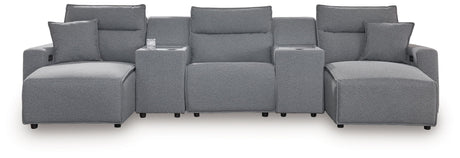 ModMax II - Salt And Pepper - Reclining Sectional