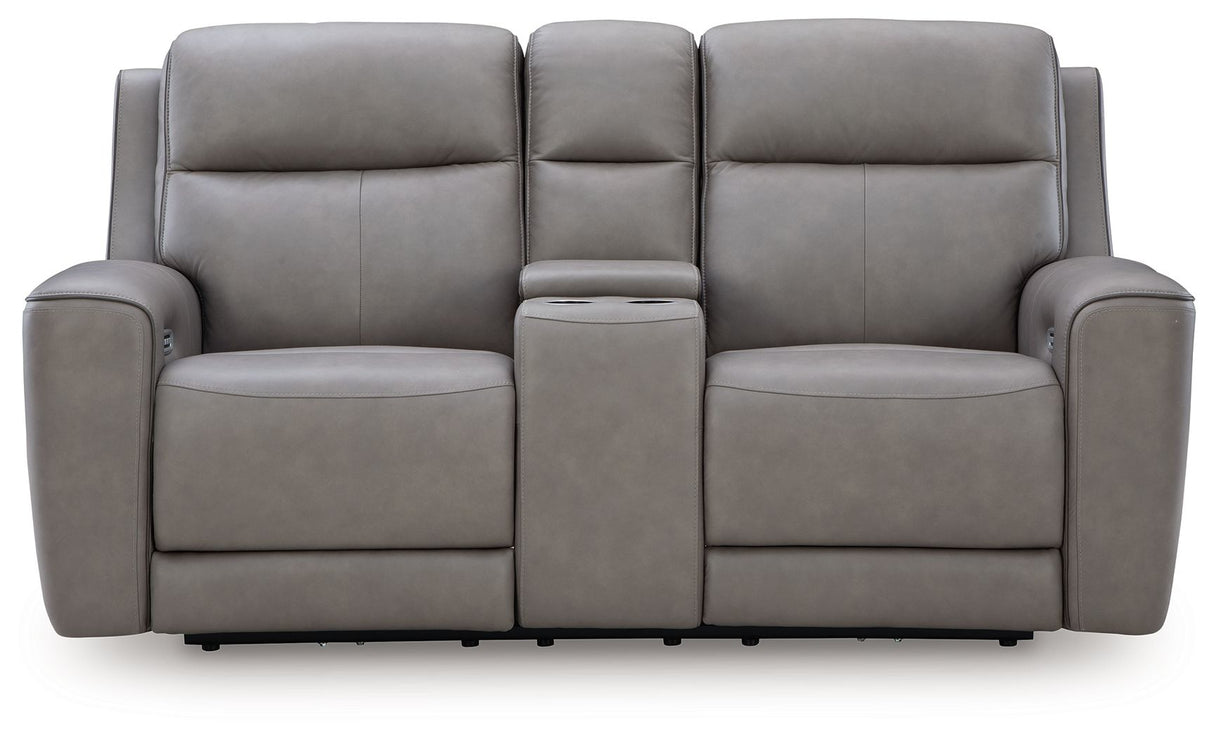 5Z-Comfort - Relaxation - Power Reclining Loveseat with Console / Adj Headrest