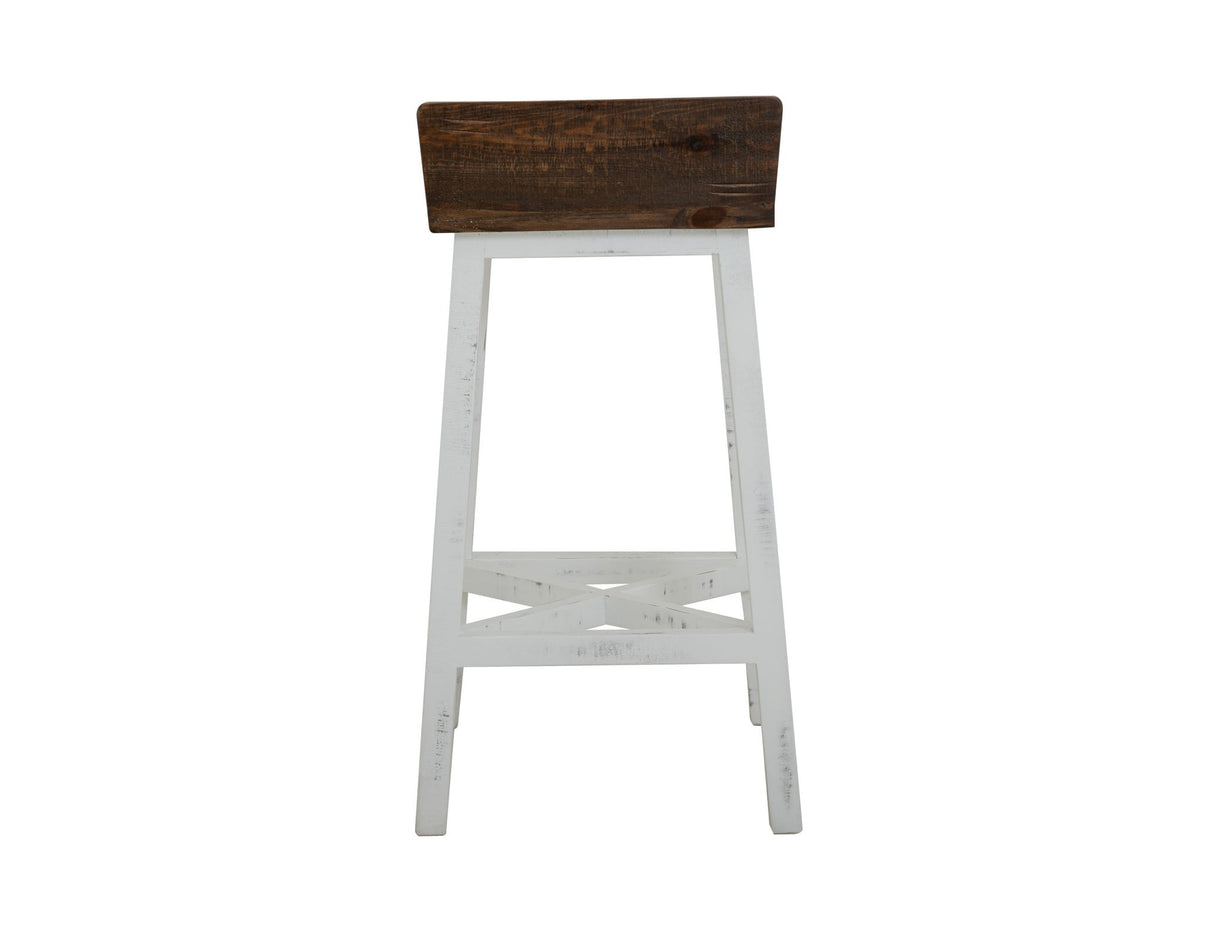 Pueblo - Wooden Seat & Base Stool (Set of 2)