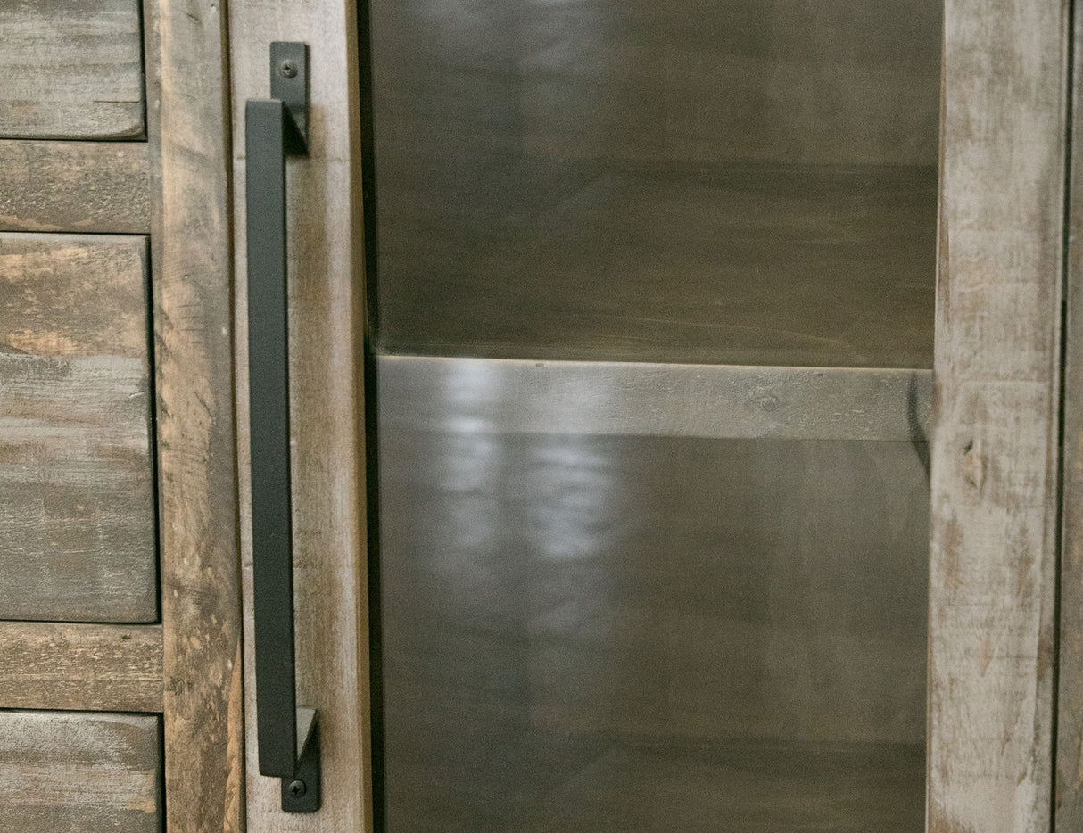 Loft - Buffet And Hutch With 6 Drawers / 6 Doors - Two Tone Gray / Brown