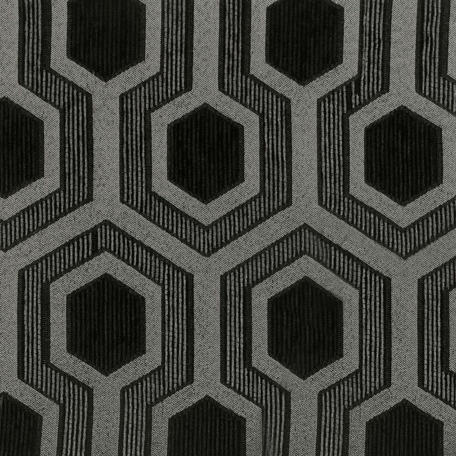 Jansen Upholstered Accent Club Chair in Gray and Black – Mid-Century Barrel Back Design with Tapered Legs for Living Room or Lounge
