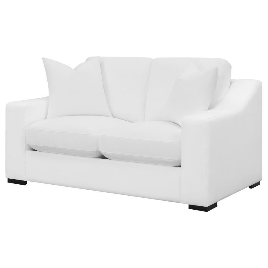 Octavia Upholstered Track Arm Accent Chair, Camel Fabric, Tufted Waterfall Seat, Reversible Back Cushion, Durable Frame, Mid-Century Inspired