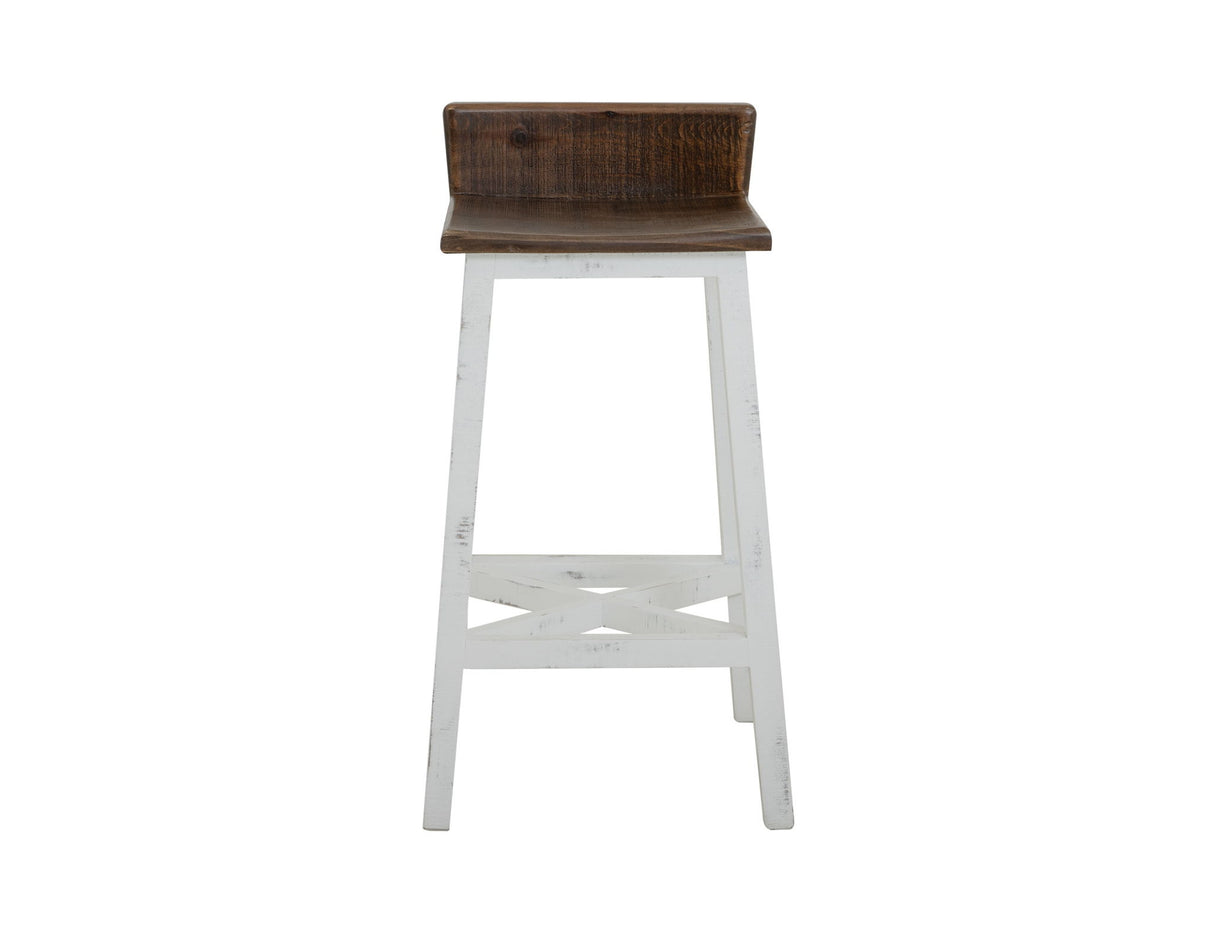 Pueblo - Wooden Seat & Base Stool (Set of 2)
