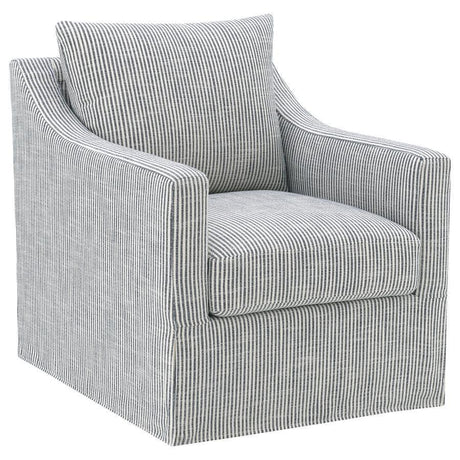 Winter - Upholstered Sloped Arm Accent Swivel Chair