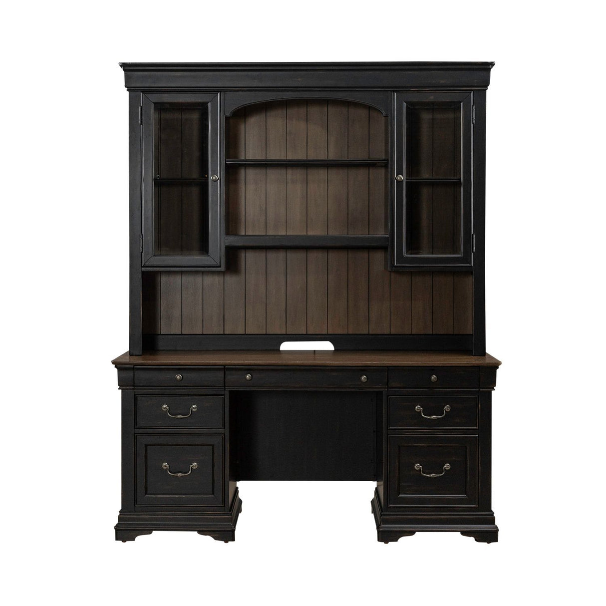 Meritage - Credenza & Hutch - Black