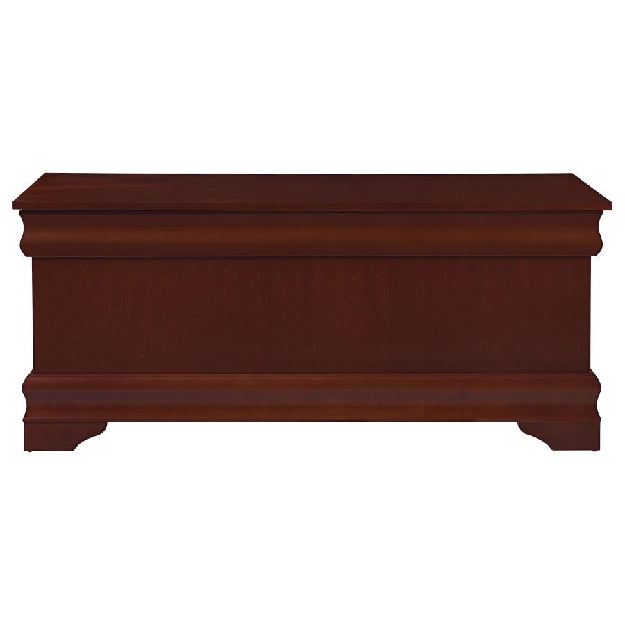 Pablo – Warm Brown Cedar Chest with Cedar-Lined Interior, Flip-Top Safety Hinge, Traditional Base Molding & Ample Storage