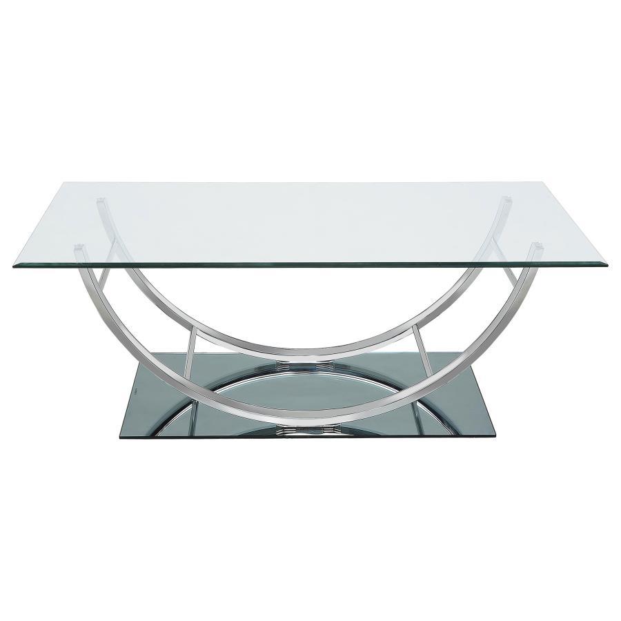 Danville - Rectangular U-Shaped Glass Top Table