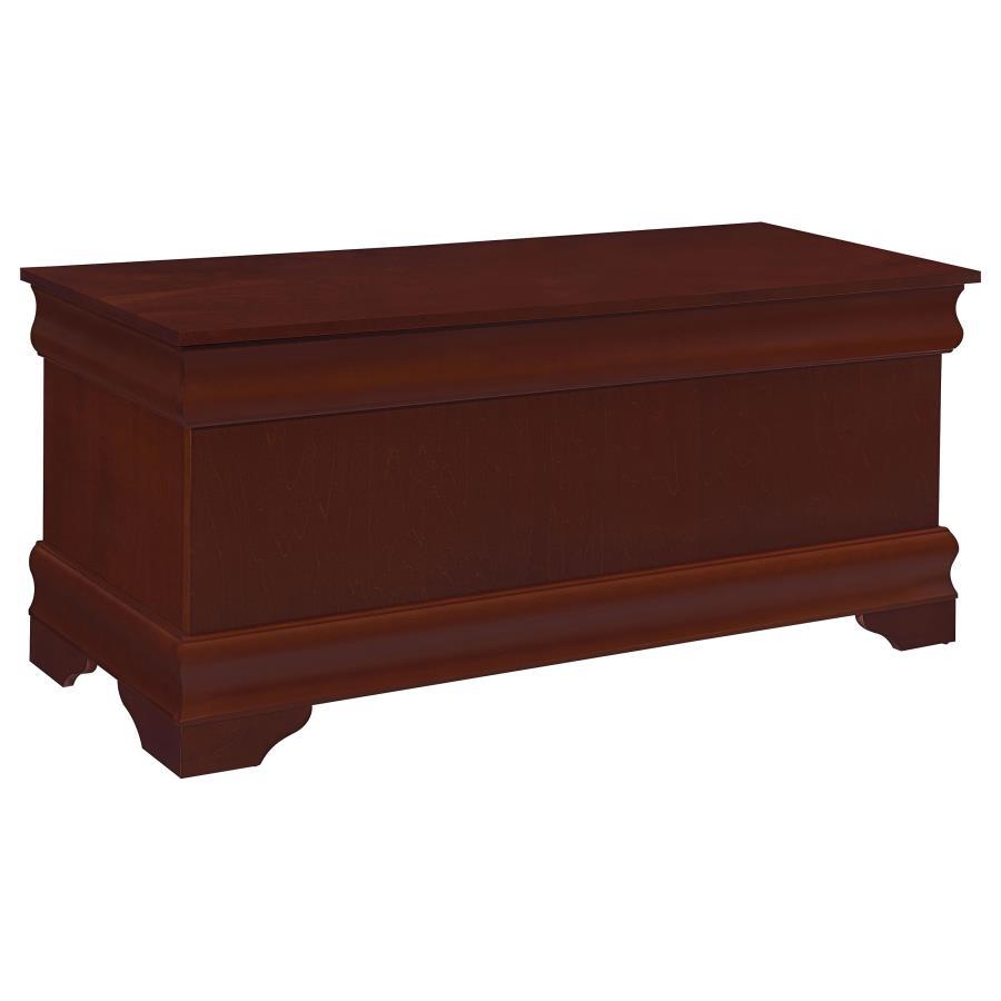 Pablo – Warm Brown Cedar Chest with Cedar-Lined Interior, Flip-Top Safety Hinge, Traditional Base Molding & Ample Storage