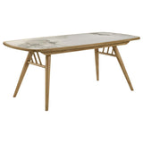 Croyden - 7 Piece Rectangular Dining Set - Gray / Weathered Natural