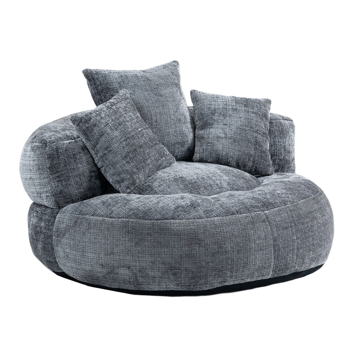Lazy Sofa High Back Bean Bag Chair Couch With 3 Pillows