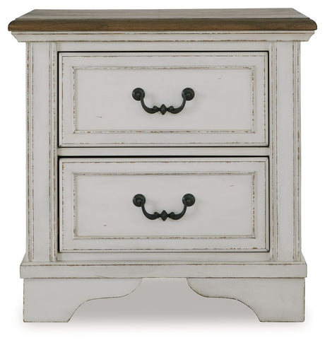 Moraway - Two-tone - Two Drawer Night Stand