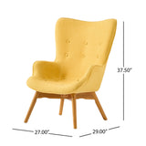Mid Century Modern Arm Chairs For Living Room - Yellow