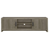 Burke - 2-Door TV Console - Gray Driftwood