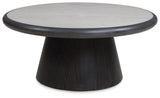 Bracken - French Black - Round Cocktail Table