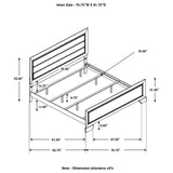 Kauffman - High Headboard Panel Bed