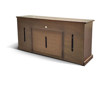 Tuscany - TV Console With Fireplace Option - Dark Brown