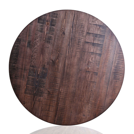 Mullane - Counter Height Table - Weathered Gray / Rustic Dark Oak