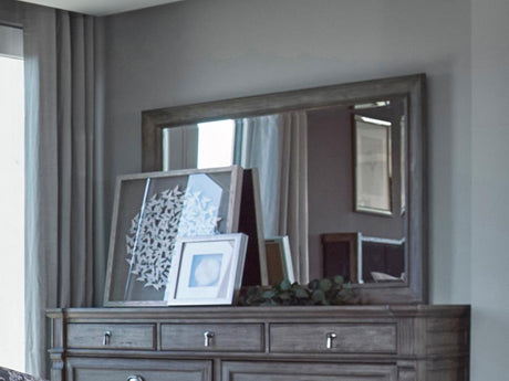 Alderwood - Rectangle Dresser Mirror - French Gray