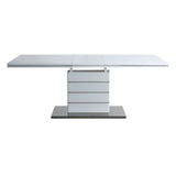 Kameryn - Dining Table With Leaf - White High