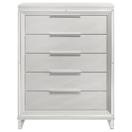 Marmore - 5-Drawer Bedroom Chest Of Drawers - White