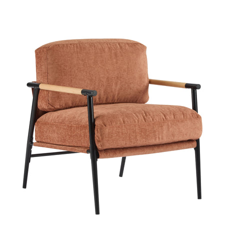 Modern Accent Chair With Plush Cushions, Cozy Seating