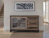 Loft Brown - 60” Buffet With 3 Drawer / 2 Doors - Two Tone Gray / Brown