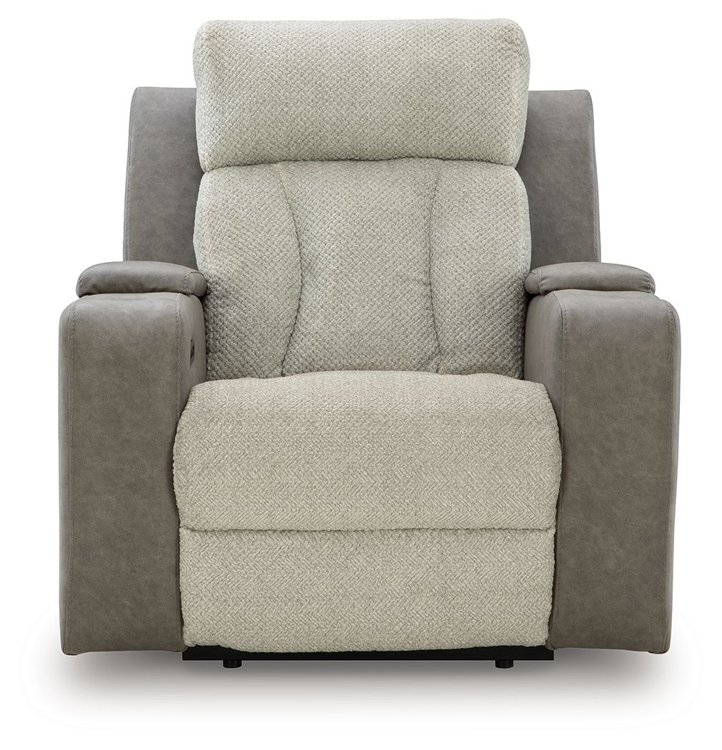 WhipLash - Sisal - Power Recliner With Adj Headrest