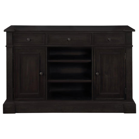 Phelps - 2 Door Sideboard Buffet Cabinet - Distressed Noir