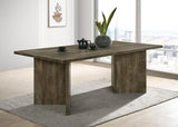 Tyler - Rectangular Double V-Leg Dining Table - Mango Brown