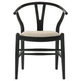 Dinah - Wood Wishbone Dining Side Chair (Set of 2) - Black