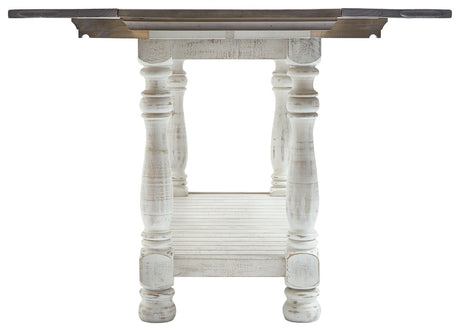 Havalance - Gray / White - Flip Top Sofa Table