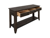 Dark Teak - Sofa Table - Oil Black