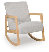 Wychworth - Gray / Natural - Accent Chair