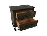 Dark Teak - Nightstand - Oil Black