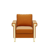 Shiny Chair With High-Resilience Foam And Durable Metal Legs