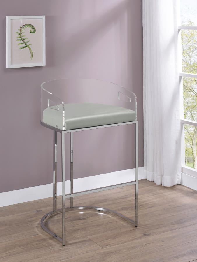 Thermosolis - Acrylic Back Stools (Set of 2)