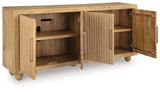 Niam - Light Antique Beige - Accent Cabinet