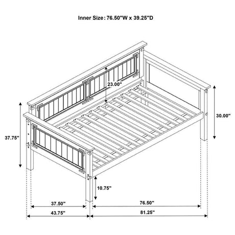 Oakdale - Twin DayBed - Rustic Honey