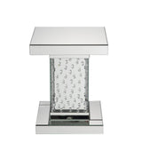 Nysa - End Table - Mirrored & Faux Crystals - 20"