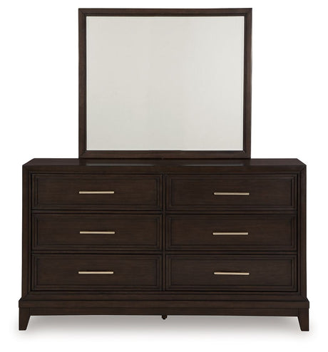 Neymorton - Dark Grayish Brown - Dresser And Mirror