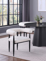 Dunmore - Boucle Upholstered Dining Arm Chair (Set of 2)