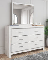 Altyra - Dresser, Mirror, Panel Bookcase Bed